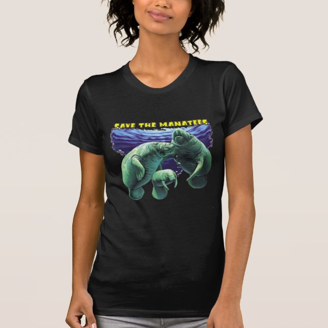 Camiseta Salvar os peixes-boi (Frente)