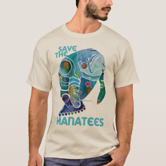 Camiseta Salvar os peixes-boi azuis