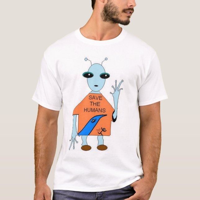 Camiseta Salvar os seres humanos (Frente)