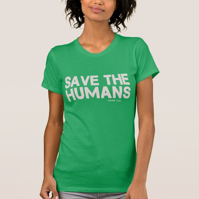 Camiseta SALVAR os SERES HUMANOS, 3:16 de John (Frente)