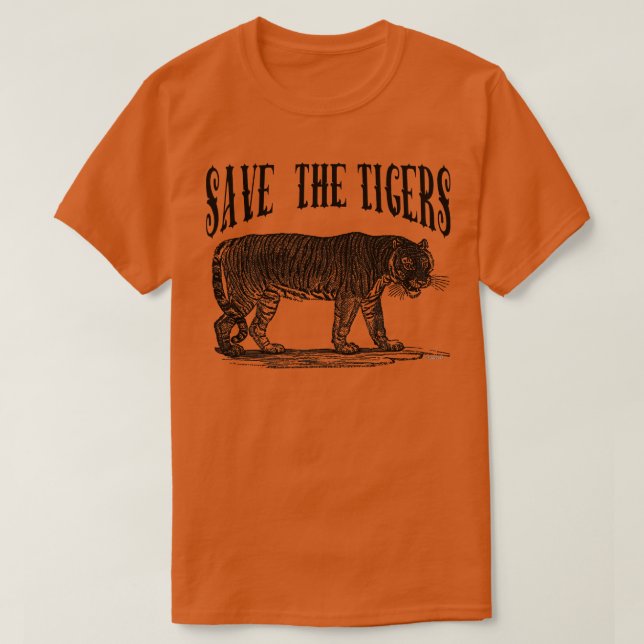 CAMISETA SALVAR OS TIGRES (Frente do Design)