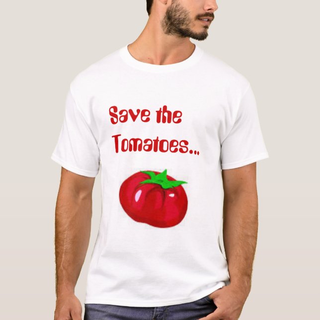 Camiseta Salvar os tomates (Frente)