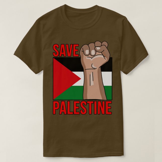 Camiseta Salvar Palestina (Frente do Design)