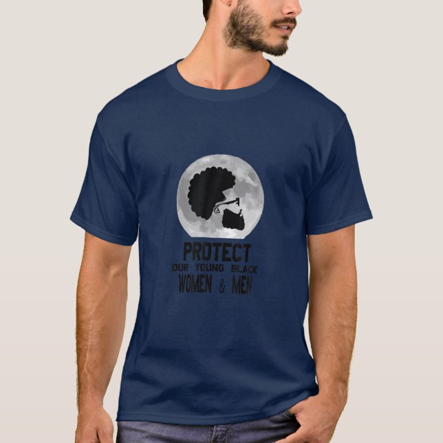 Camiseta SALVAR, Proteger Nossas Mulheres Negras (Frente)