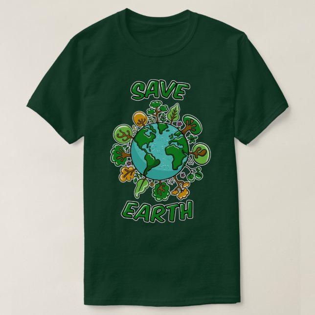 Camiseta Salvar Terra (Frente do Design)