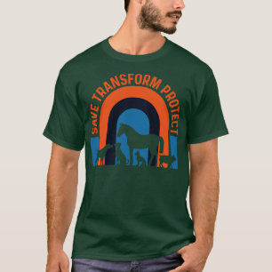 Camiseta Salvar transformação Proteger preto pela el mehdi
