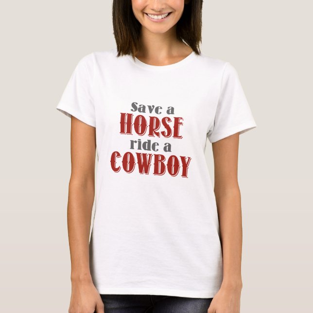 Camiseta Salvar um cavalo (Frente)