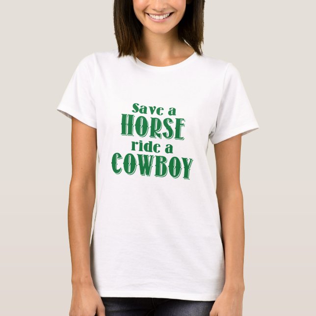 Camiseta Salvar um cavalo (Frente)