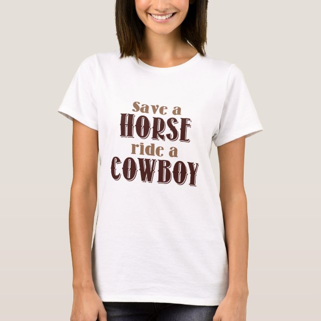 Camiseta Salvar um cavalo (Frente)