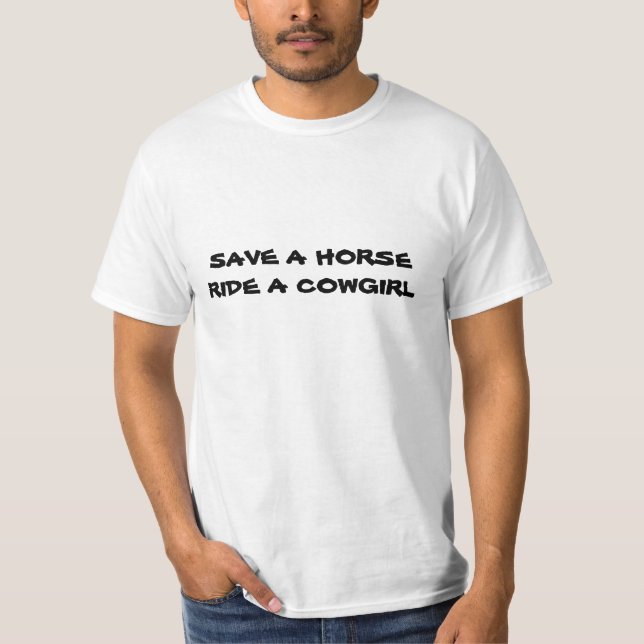 Camiseta Salvar um cavalo - t-shirt (Frente)