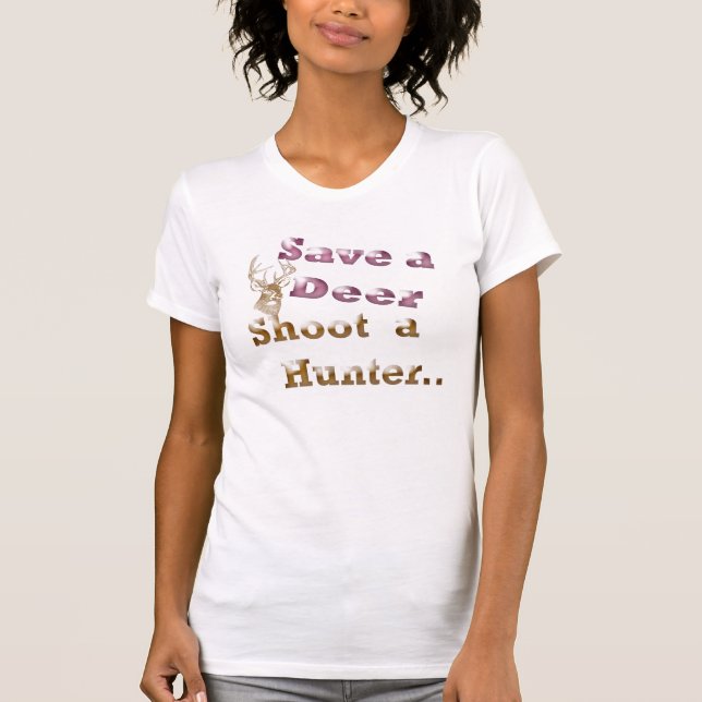 Camiseta salvar um cervo (Frente)