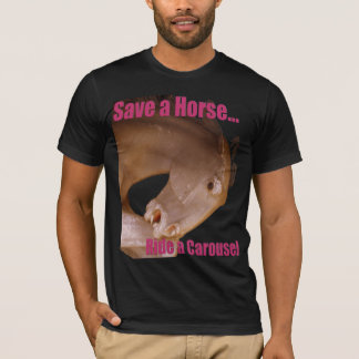 Camiseta Salvar um passeio do cavalo um carrossel