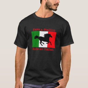 Camiseta Salvar um passeio do garanhão um t-shirt italiano