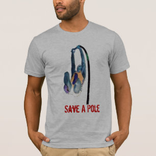 Camiseta Salvar um pólo, monte um vaulter