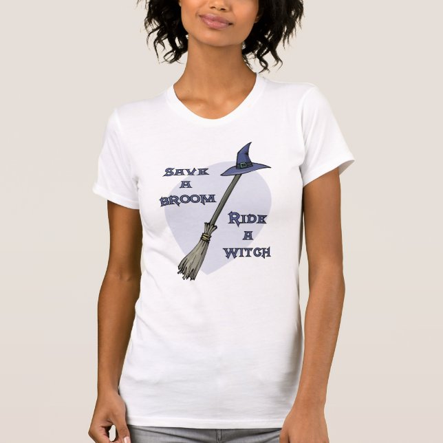 Camiseta Salvar um t-shirt da vassoura (Frente)