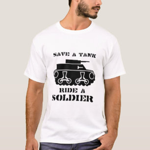 CAMISETA SALVAR UM TANQUE. MONTE UM SOLDADO