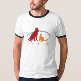 Camiseta salvar uma adoção