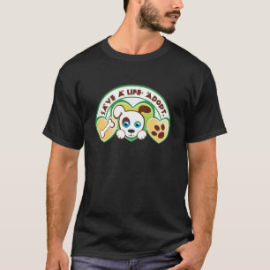 Camiseta salvar uma adoção de vida