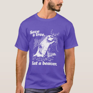 CAMISETA SALVAR UMA ÁRVORE - BRANCO - .PNG