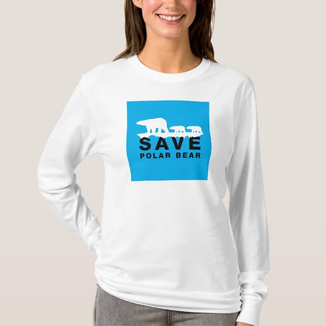 Camiseta Salvar Urso Polar (Frente)