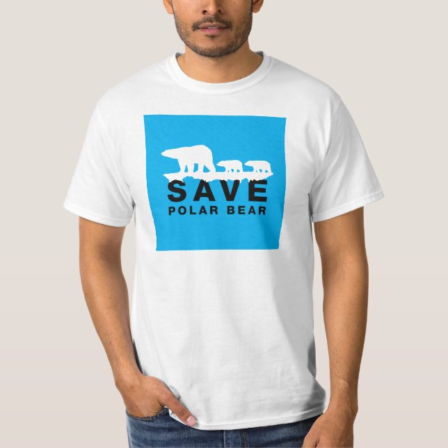 Camiseta Salvar Urso Polar (Frente)