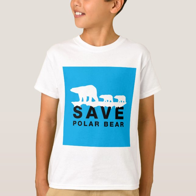 Camiseta Salvar Urso Polar (Frente)