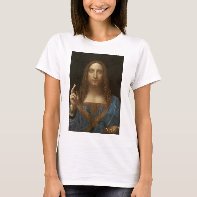 Camiseta Salvator Mundi by Leonardo da Vinci (Frente)