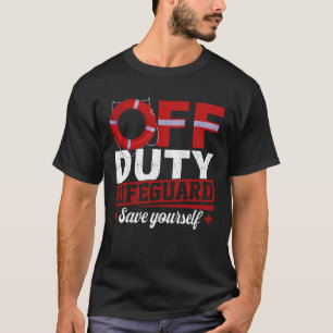 Camiseta Salvavidas Fora de Serviço Férias Segurança na Águ