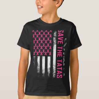 Camiseta Salve A Bandeira EUA Conscientização Do Câncer De