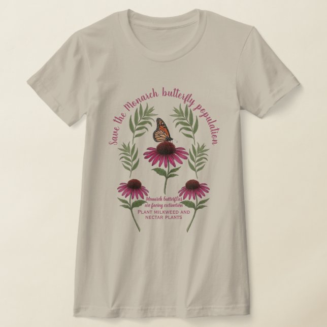 Camiseta Salve a Borboleta Monarca (Postura )