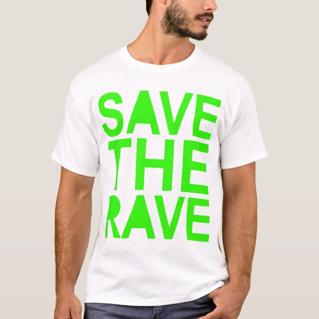 Camiseta Salve a cena verde rave NU RAVE raver 80s (Frente)