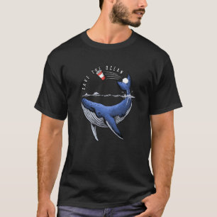 Camiseta Salve a Conservação do Oceano Salve nossos Oceanos