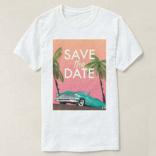 Camiseta Salve a Data Carro conversível Vintage