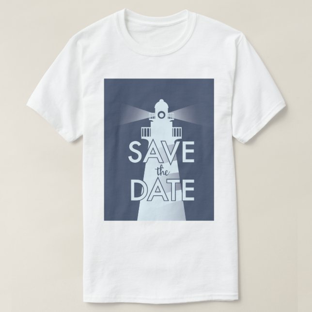Camiseta Salve A Data Farol Vintage (Frente do Design)