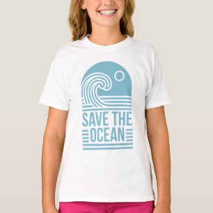 Camiseta Salve a estética retrô da praia do oceano