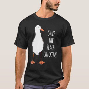 Camiseta Salve a Galinha da Praia! Gaivota