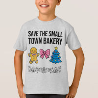 Camiseta "Salve a Padaria da Pequena Cidade" | png