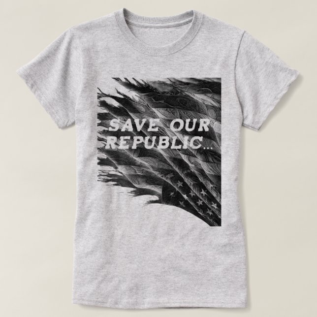 Camiseta Salve a República Americana (Frente do Design)