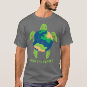 Camiseta Salve A Tartaruga Ambiental Do Dia Da Terra