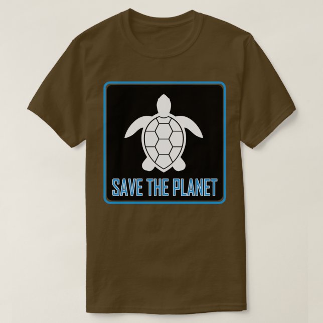 Camiseta Salve a Tartaruga Planeta (Frente do Design)