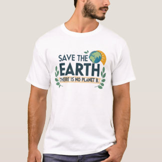 Camiseta Salve a Terra - Não há planeta B