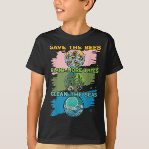 Camiseta Salve abelhas Plantações Limpas Seas Ambientais Pr