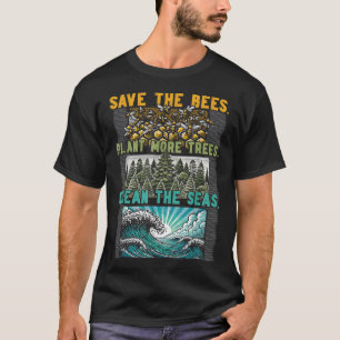 Camiseta Salve abelhas Plantações Limpas Seas Ambientais Pr