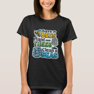 Camiseta Salve abelhas Plantações Limpas Seas Ambientais Pr