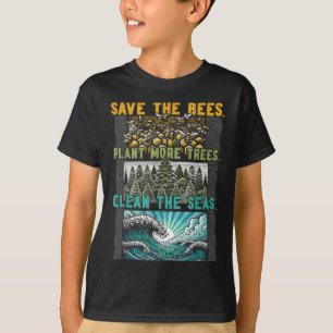 Camiseta Salve abelhas Plantações Limpas Seas Ambientais Pr