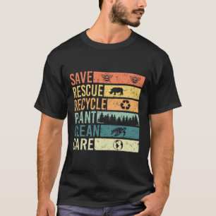Camiseta Salve Abelhas Resgate Animais Recicle Plástico Dia