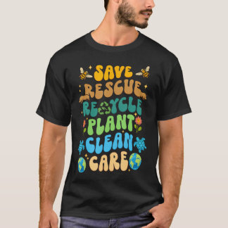 Camiseta Salve Abelhas Resgate Animais Recicle Plástico Ter