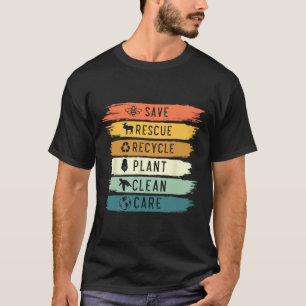 Camiseta Salve Abelhas Salvando Animais Reciclar Dia Plásti