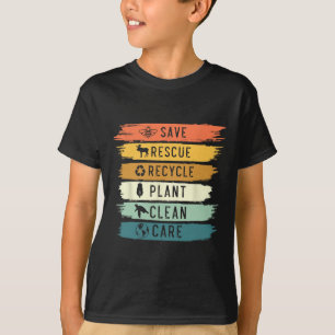 Camiseta Salve Abelhas Salvando Animais Reciclar Dia Plásti