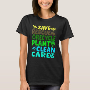 Camiseta Salve Abelhas Salvando Animais Reciclar Dia Plásti